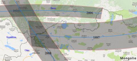 Eclipses 1997 2008 asie centrale